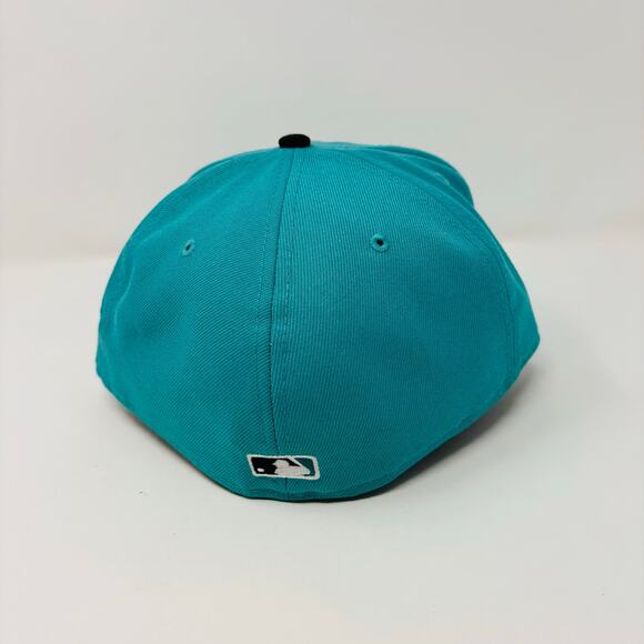 Florida Marlins Hat Cap Fitted Size 8 1997 World Series Side Patch Blue Wool MLB - Picture 8 of 8